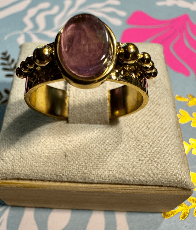 Bague à cabochon 