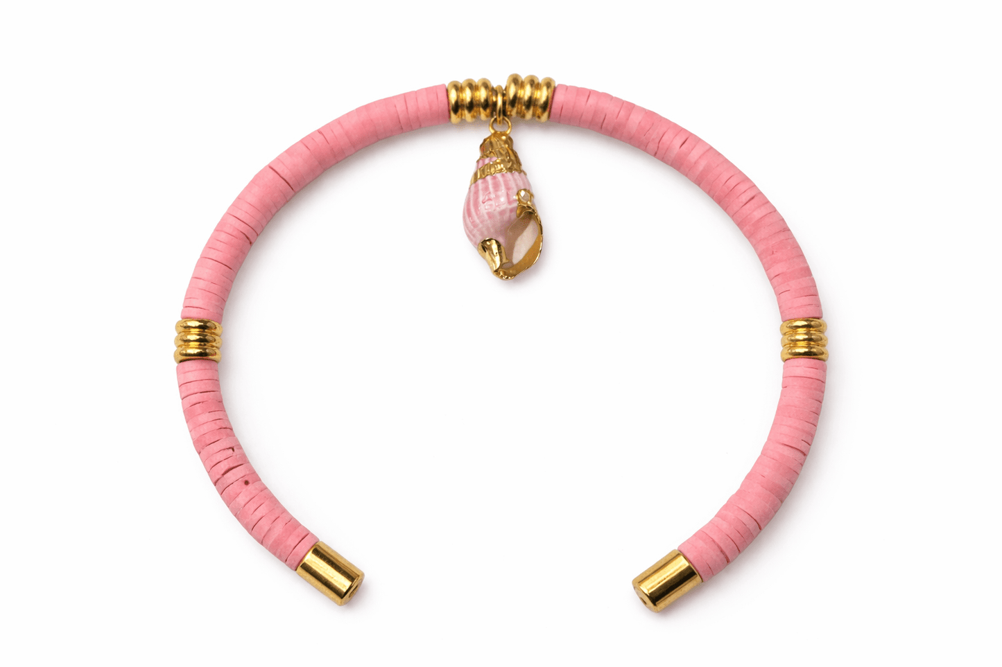 Bracelet réglable Jonc Vamos à la Playa - Acier Inoxydable Doré - Bijoux Joséphine