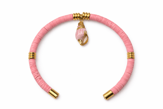 Bracelet réglable Jonc Vamos à la Playa - Acier Inoxydable Doré - Bijoux Joséphine