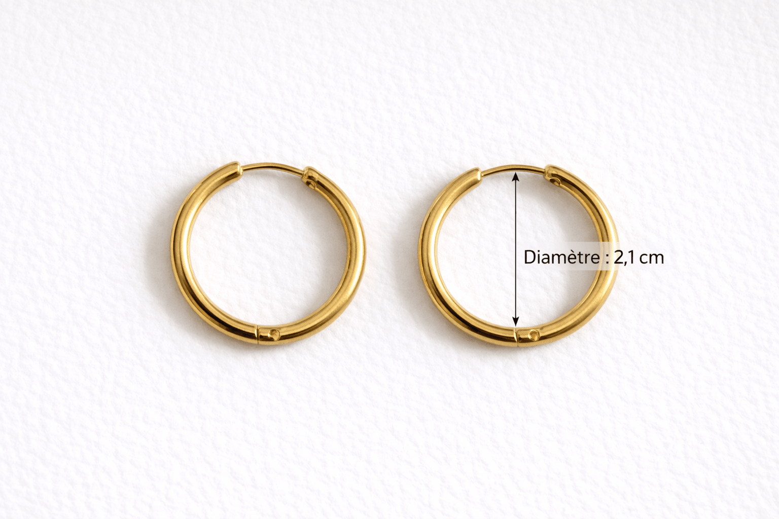 Créoles Boucles d'Oreilles Interchangeables Acier Inoxydable Modulables Femme Fait Main France - Bijoux Joséphine