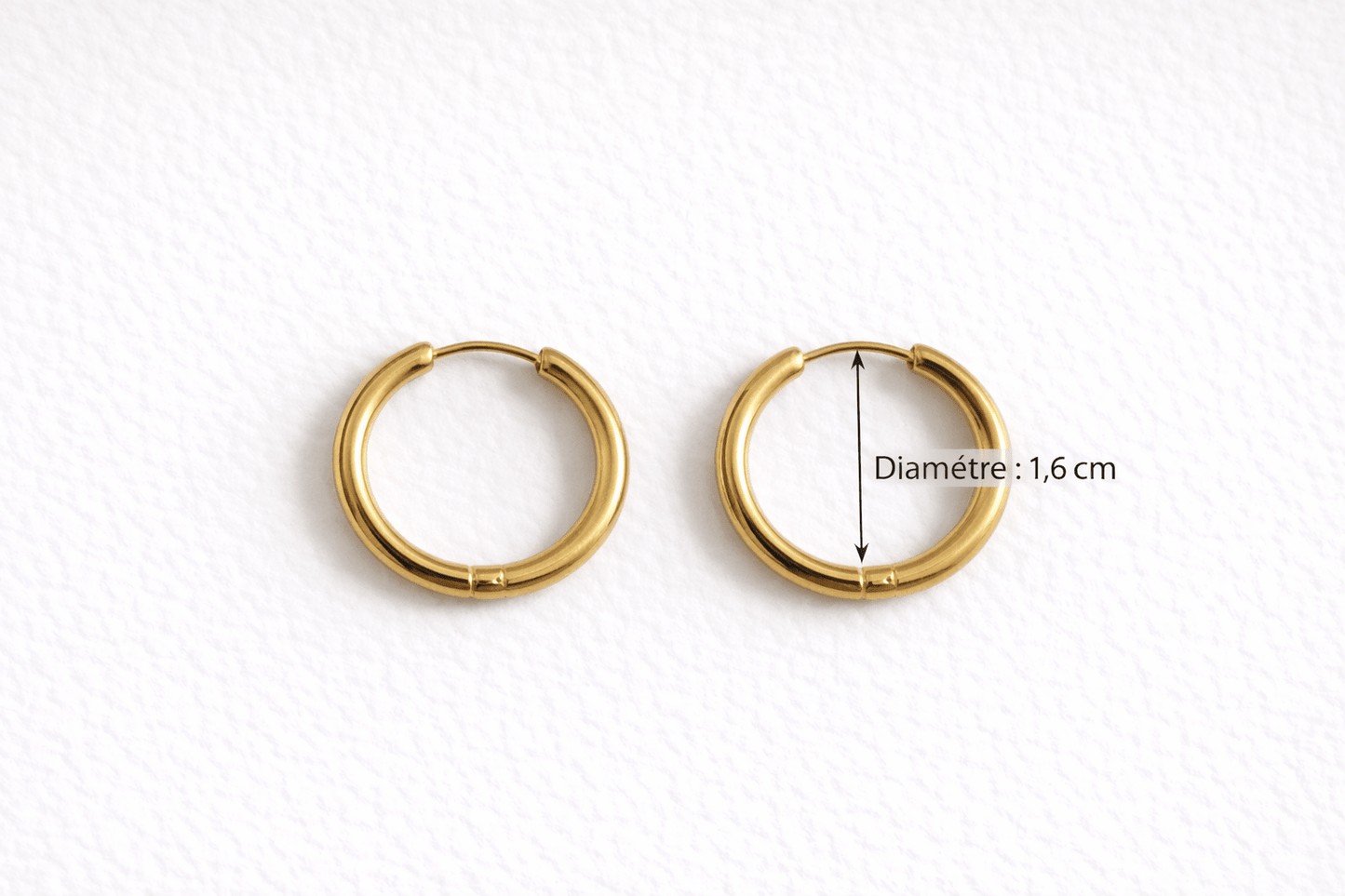 Créoles Boucles d'Oreilles Interchangeables Acier Inoxydable Modulables Femme Fait Main France - Bijoux Joséphine