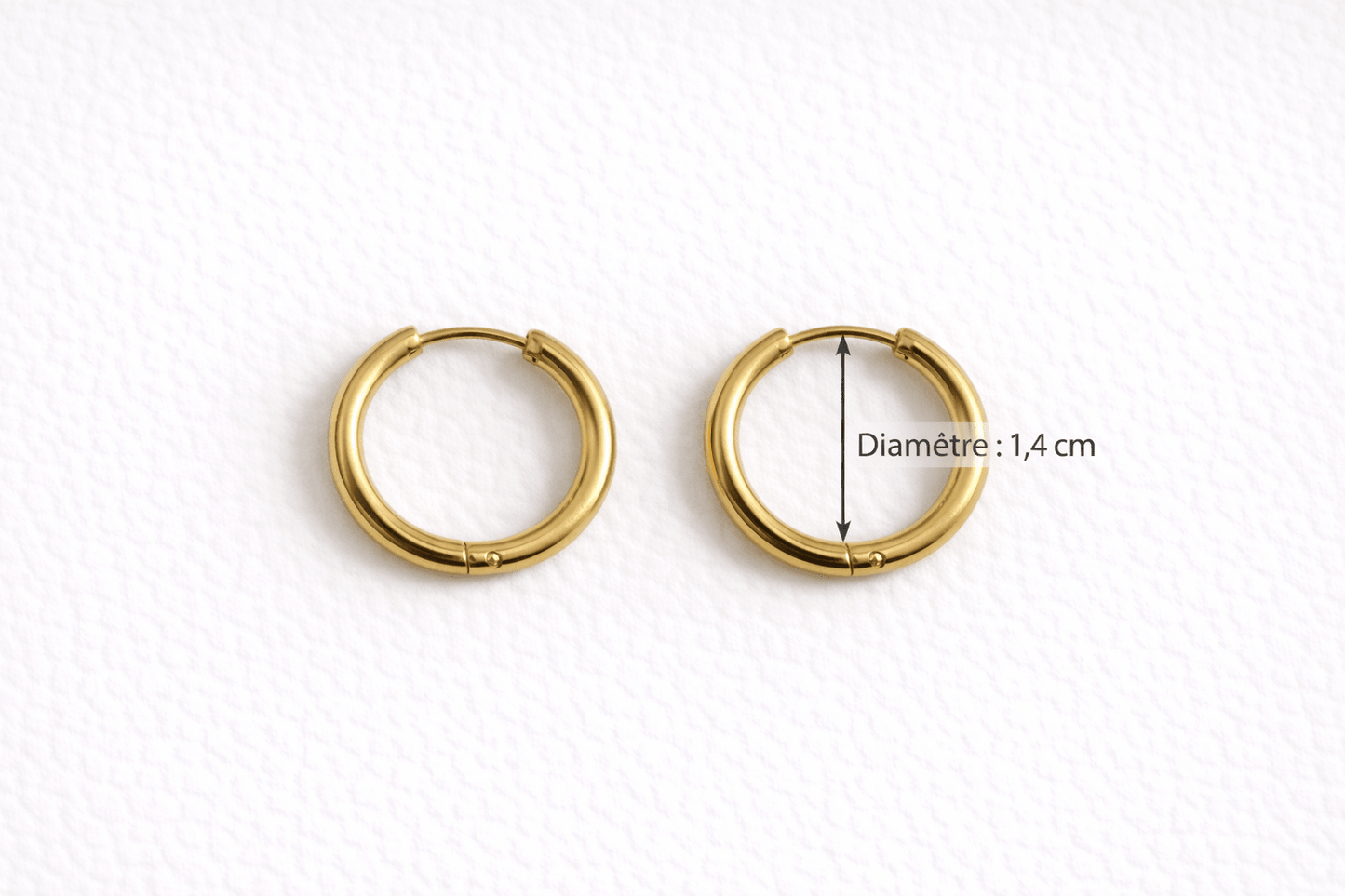 Créoles Boucles d'Oreilles Interchangeables Acier Inoxydable Modulables Femme Fait Main France - Bijoux Joséphine