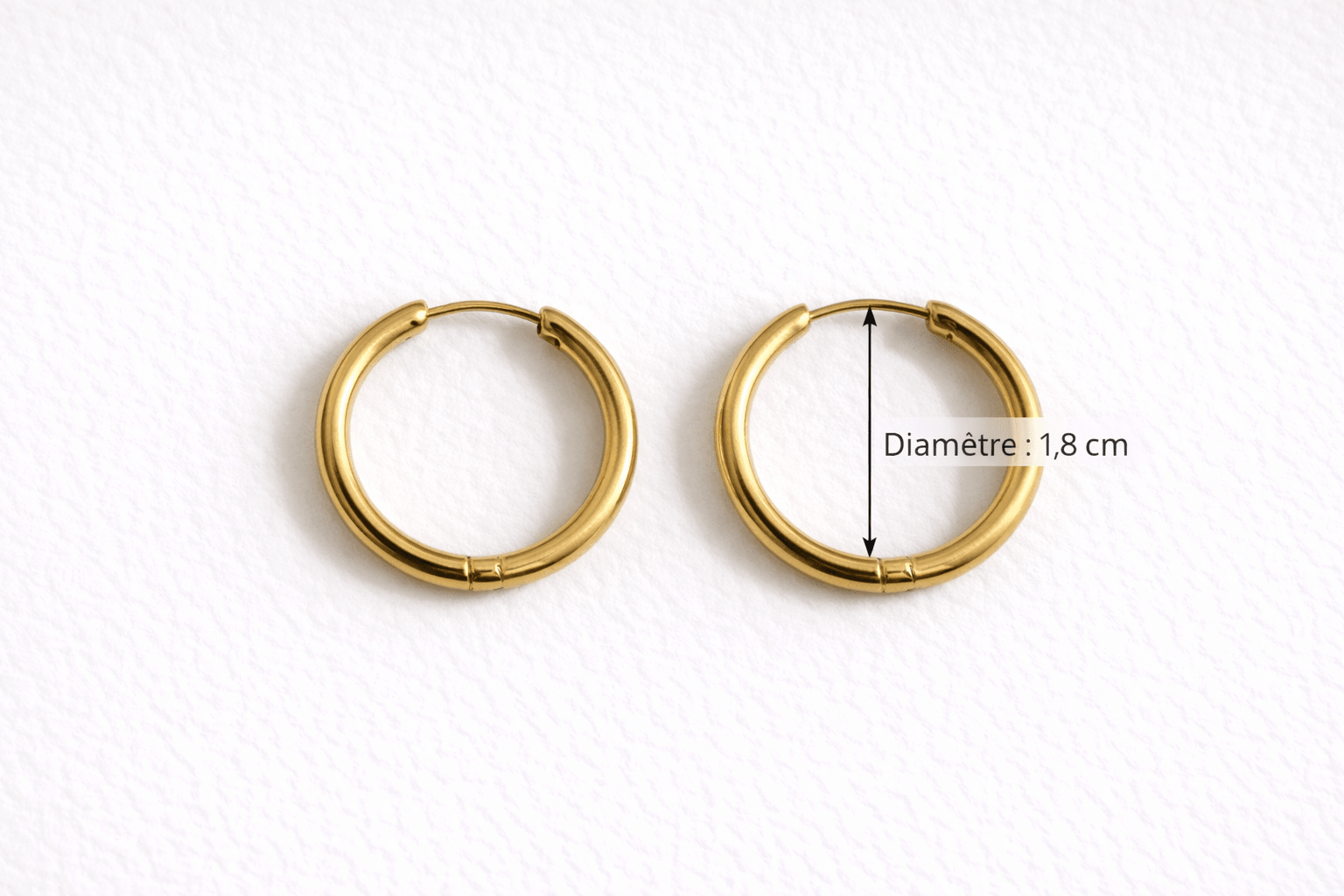 Créoles Boucles d'Oreilles Interchangeables Acier Inoxydable Modulables Femme Fait Main France - Bijoux Joséphine