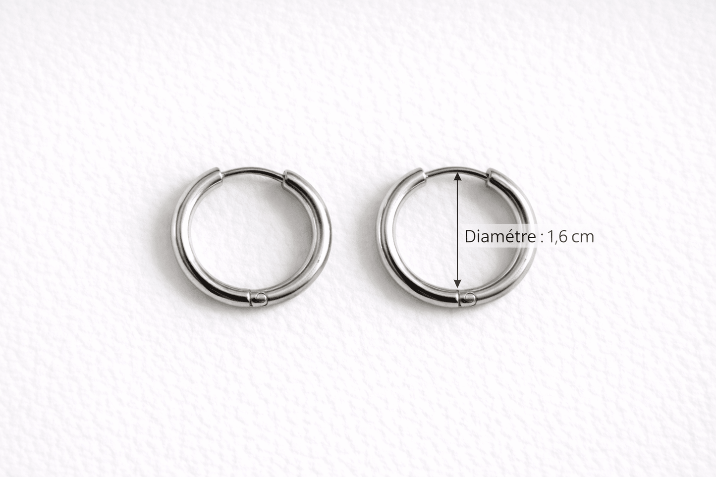 Créoles Boucles d'Oreilles Interchangeables Acier Inoxydable Modulables Femme Fait Main France - Bijoux Joséphine