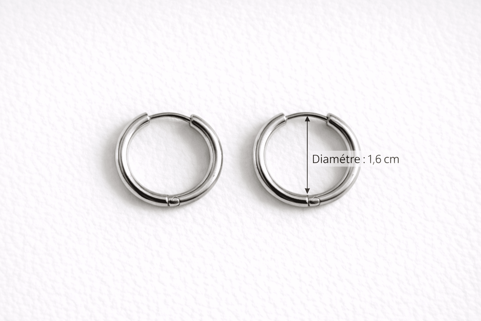 Créoles Boucles d'Oreilles Interchangeables Acier Inoxydable Modulables Femme Fait Main France - Bijoux Joséphine