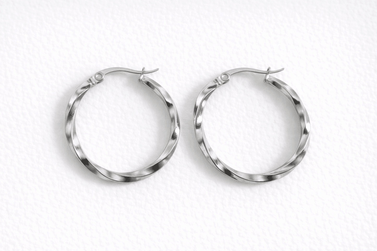 Créoles Boucles d'Oreilles Interchangeables Acier Inoxydable Modulables Femme Fait Main France - Bijoux Joséphine