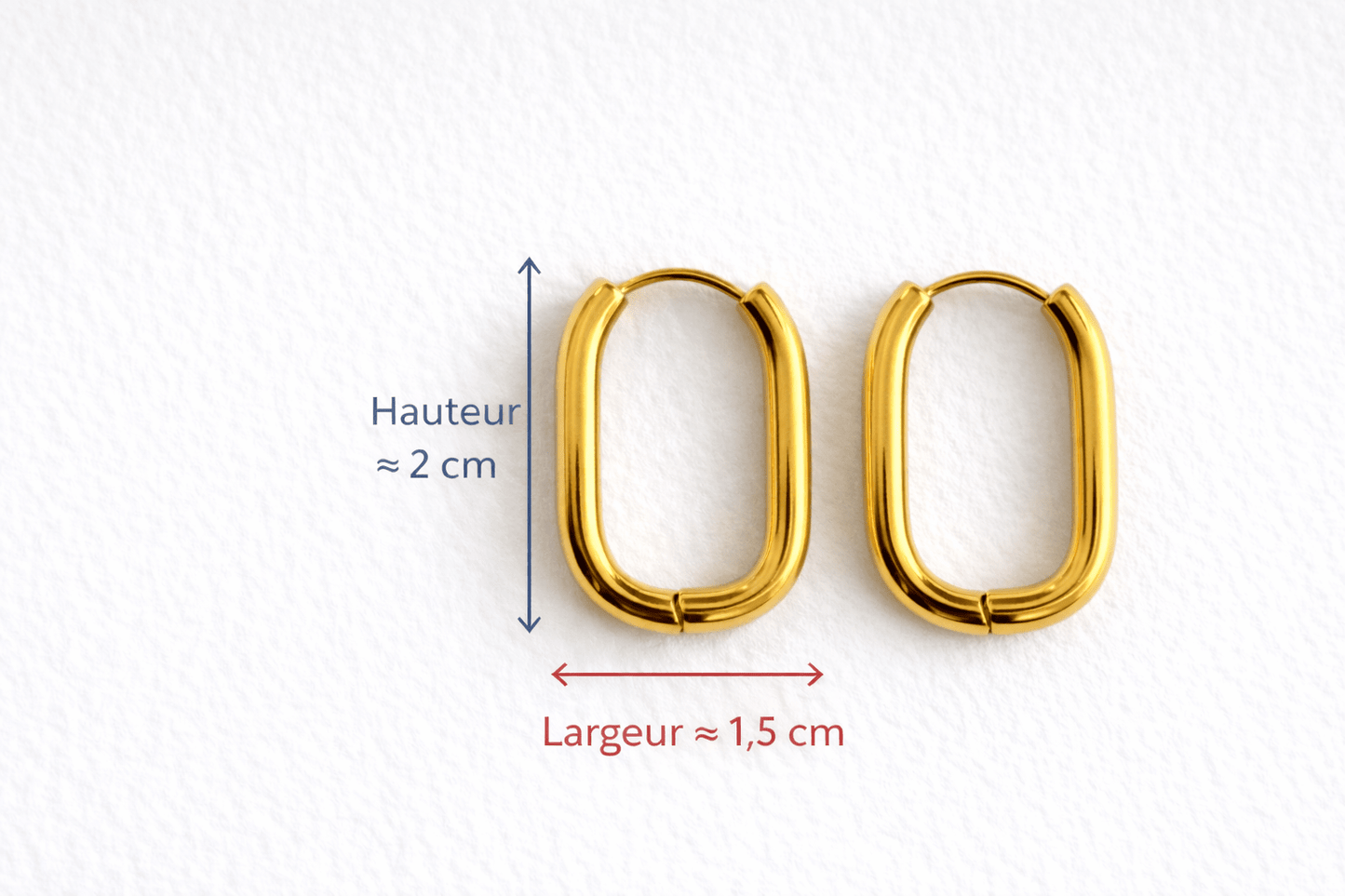 Créoles Boucles d'Oreilles Interchangeables Acier Inoxydable Modulables Femme Fait Main France - Bijoux Joséphine