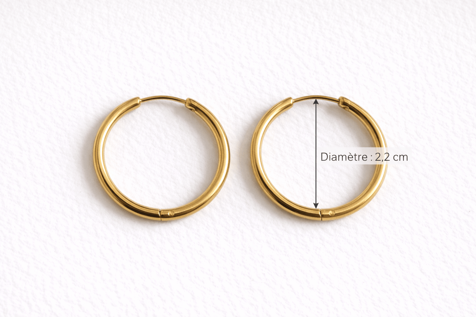 Créoles Boucles d'Oreilles Interchangeables Acier Inoxydable Modulables Femme Fait Main France - Bijoux Joséphine