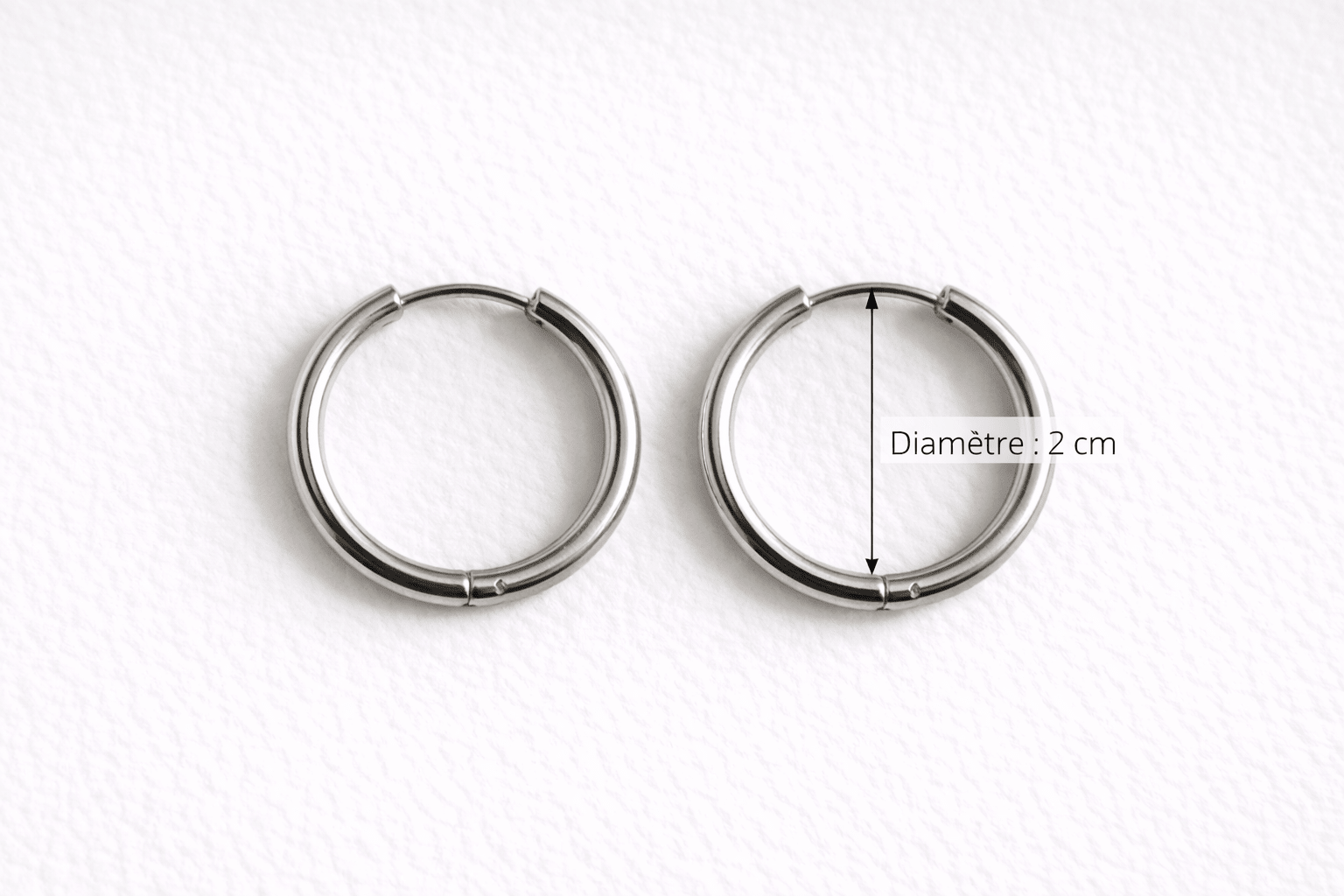Créoles Boucles d'Oreilles Interchangeables Acier Inoxydable Modulables Femme Fait Main France - Bijoux Joséphine