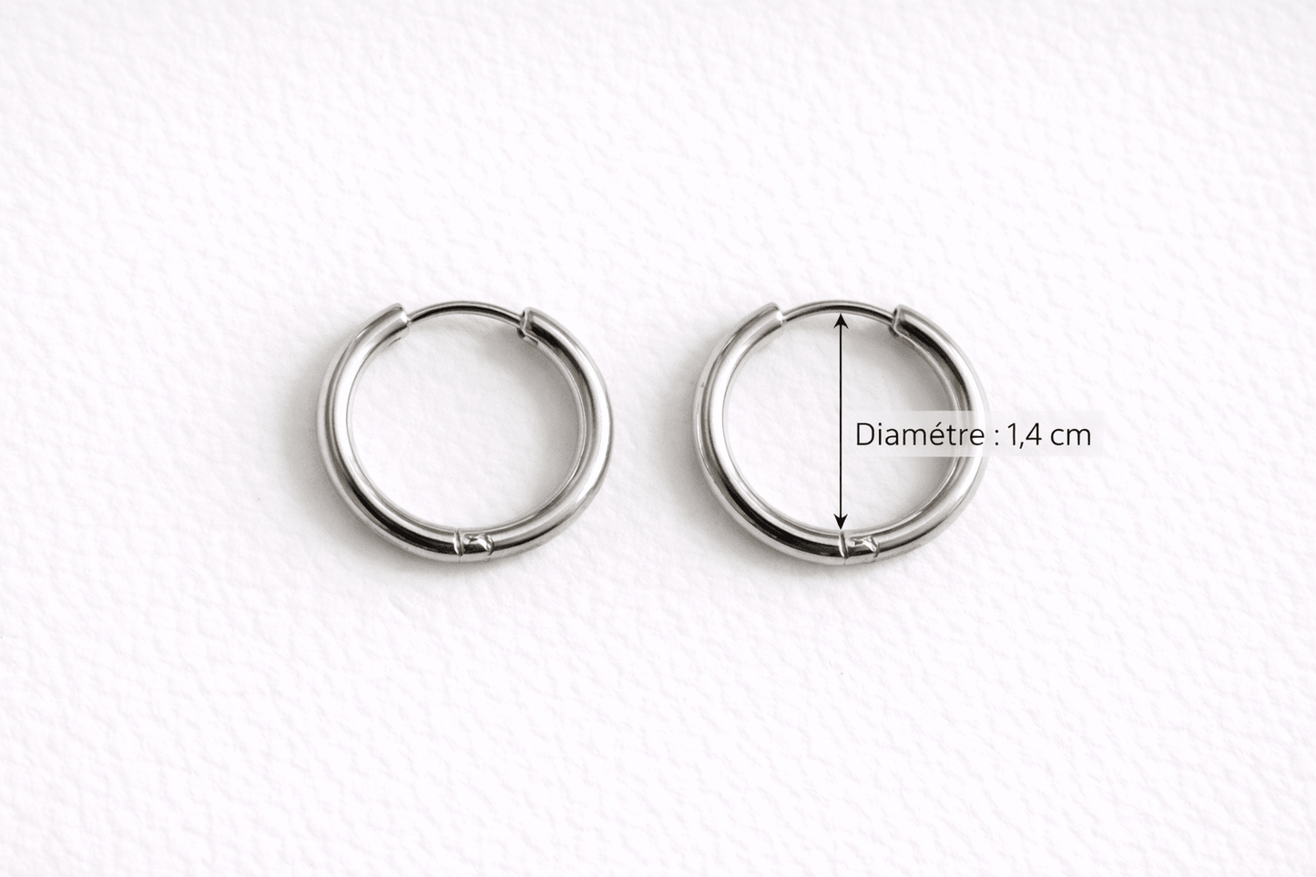 Créoles Boucles d'Oreilles Interchangeables Acier Inoxydable Modulables Femme Fait Main France - Bijoux Joséphine