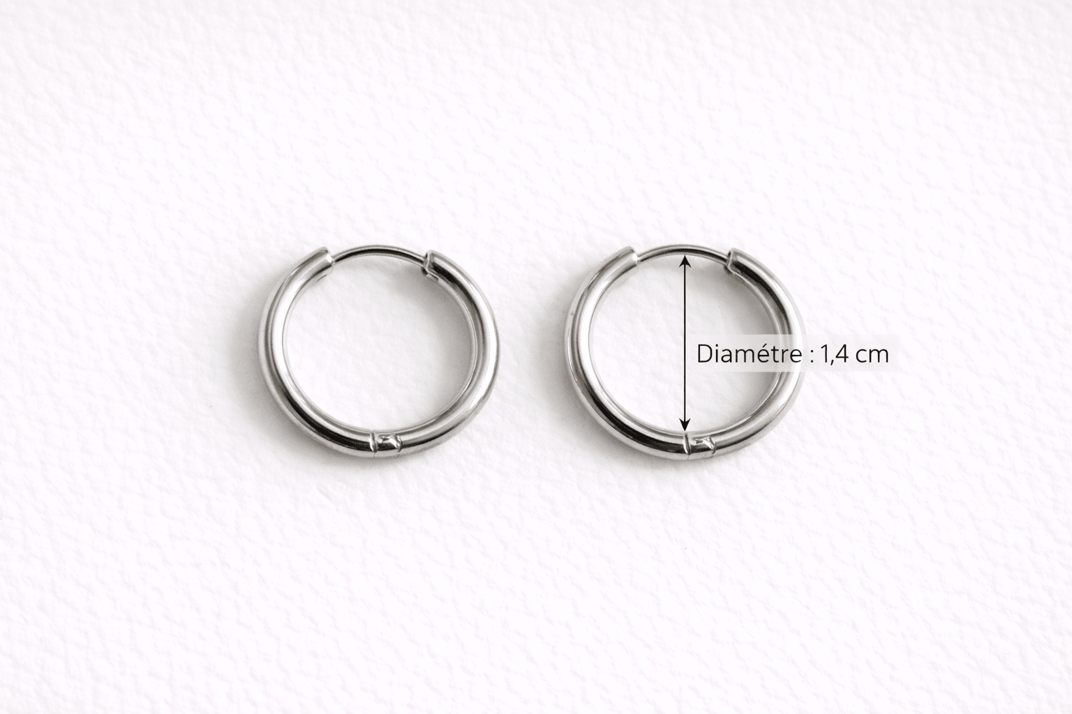 Créoles Boucles d'Oreilles Interchangeables Acier Inoxydable Modulables Femme Fait Main France - Bijoux Joséphine