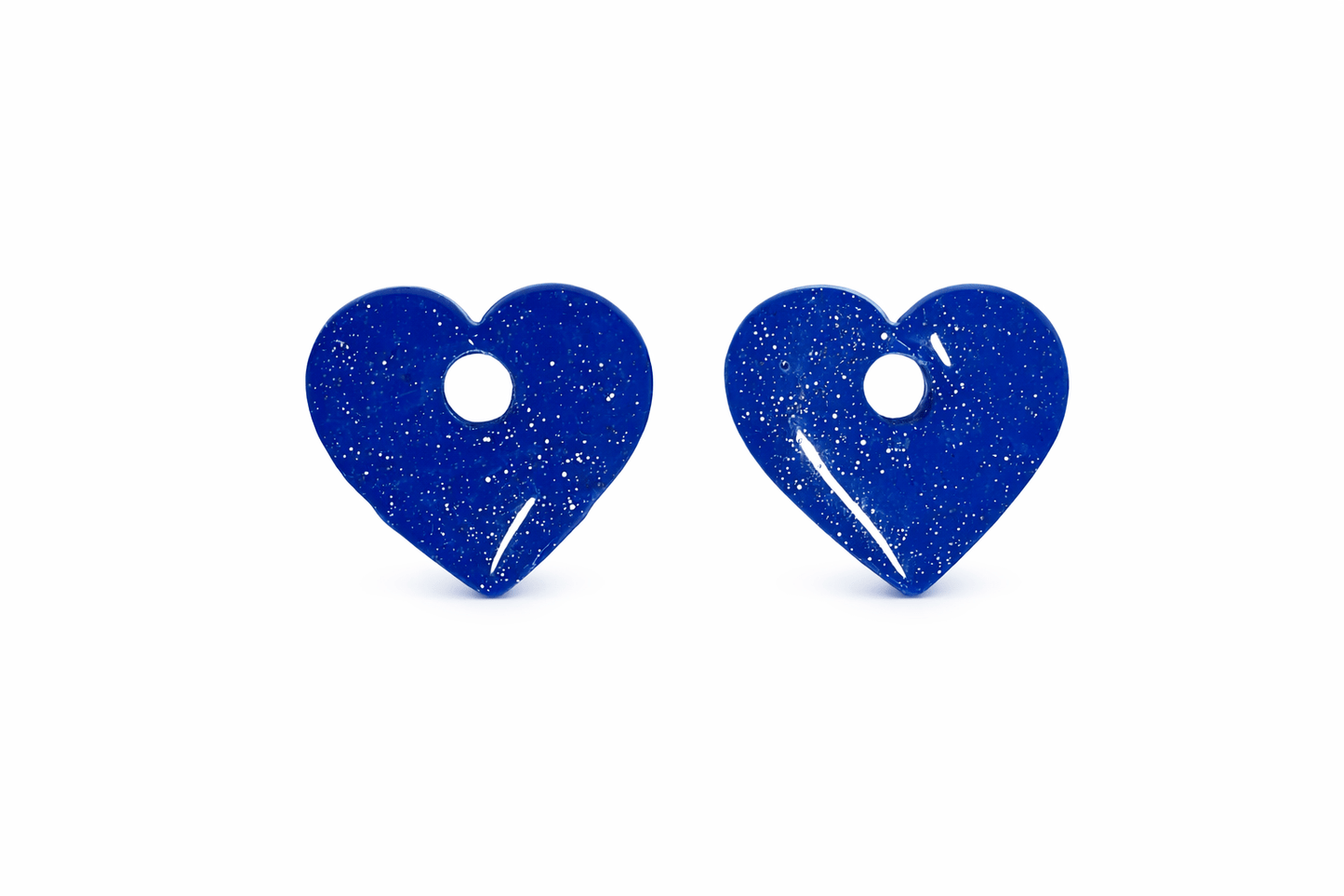 Pampilles Cœur Interchangeables Argile Polymère Boucles d'Oreilles Modulables Femme Fait Main France - Bijoux Joséphine