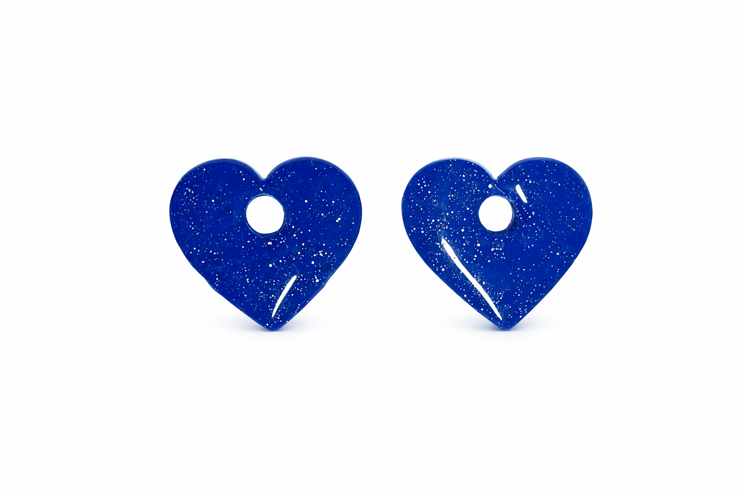 Pampilles Cœur Interchangeables Argile Polymère Boucles d'Oreilles Modulables Femme Fait Main France - Bijoux Joséphine