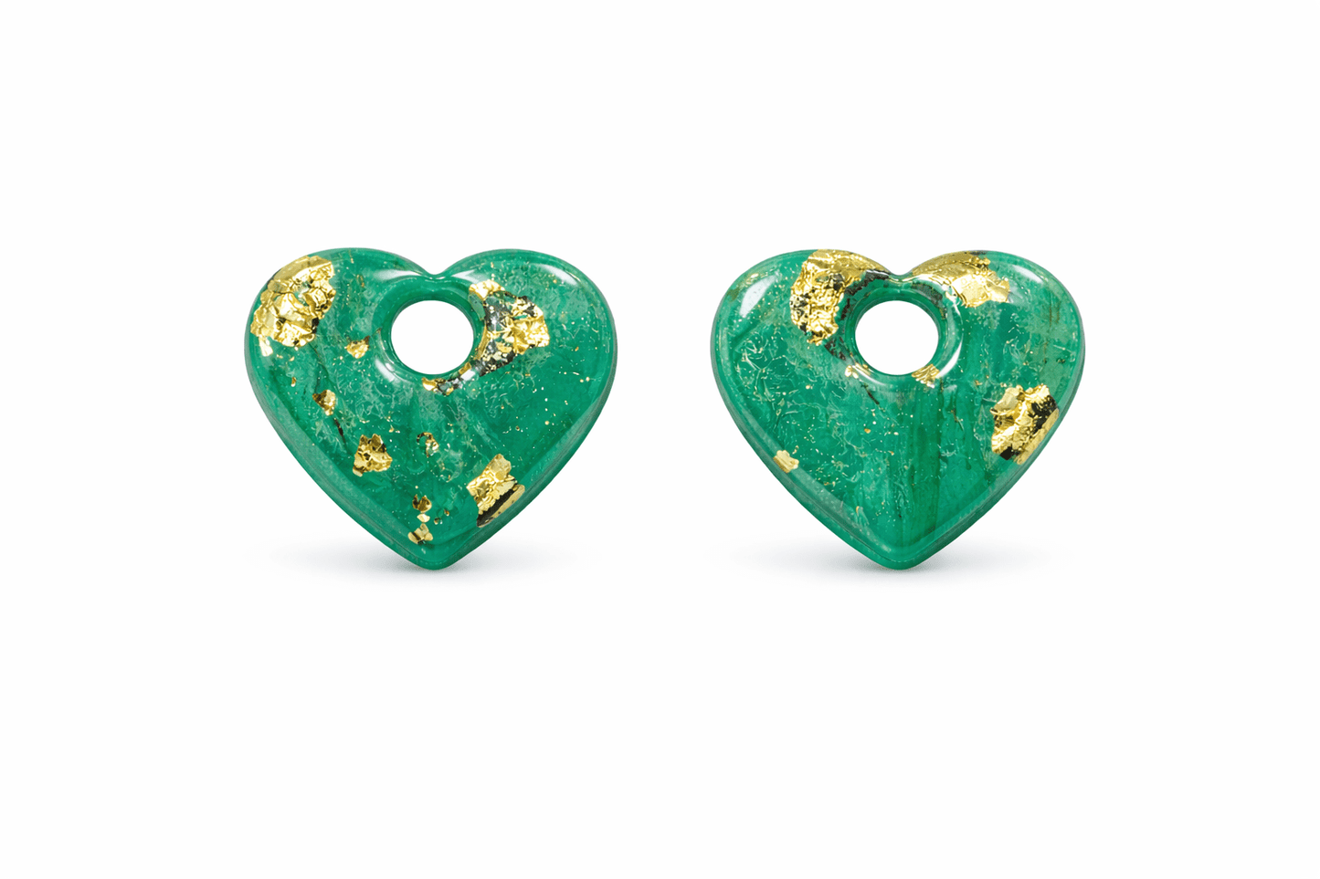 Pampilles Cœur Interchangeables Argile Polymère Boucles d'Oreilles Modulables Femme Fait Main France - Bijoux Joséphine