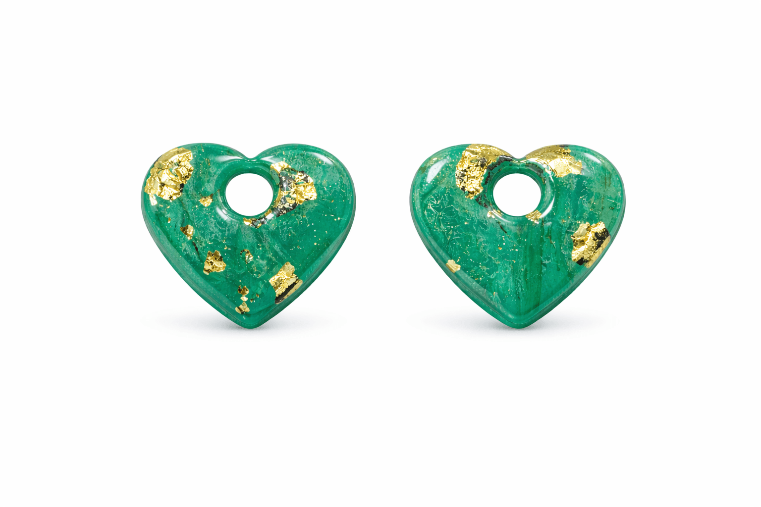 Pampilles Cœur Interchangeables Argile Polymère Boucles d'Oreilles Modulables Femme Fait Main France - Bijoux Joséphine