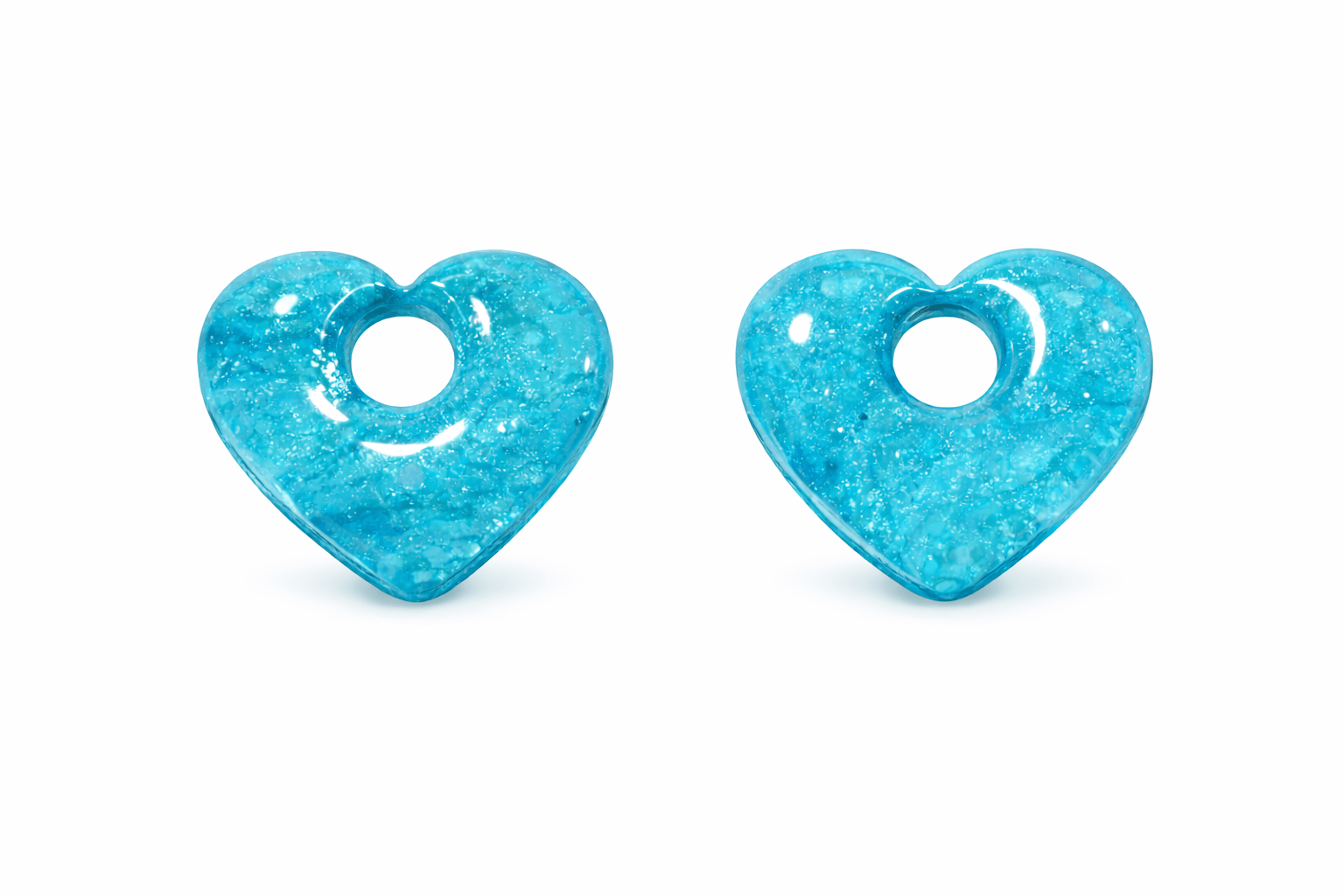 Pampilles Cœur Interchangeables Argile Polymère Boucles d'Oreilles Modulables Femme Fait Main France - Bijoux Joséphine