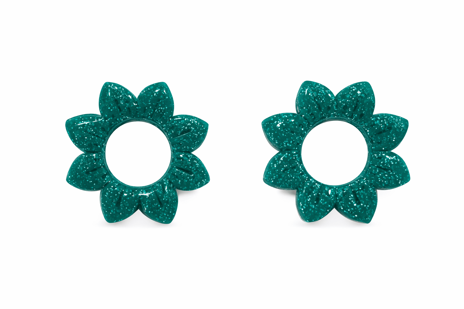 Pampilles Fleur Corolle Interchangeables Argile Polymère Boucles d'Oreilles Modulables Fait Main France - Bijoux Joséphine
