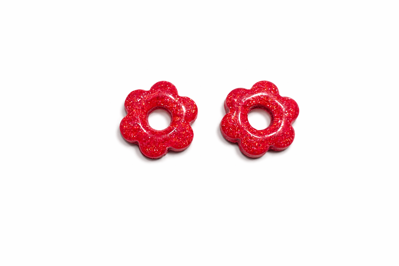 Pampilles Fleur Enfant Interchangeables Argile Polymère Boucles d'Oreilles Modulables Fait Main France - Bijoux Joséphine