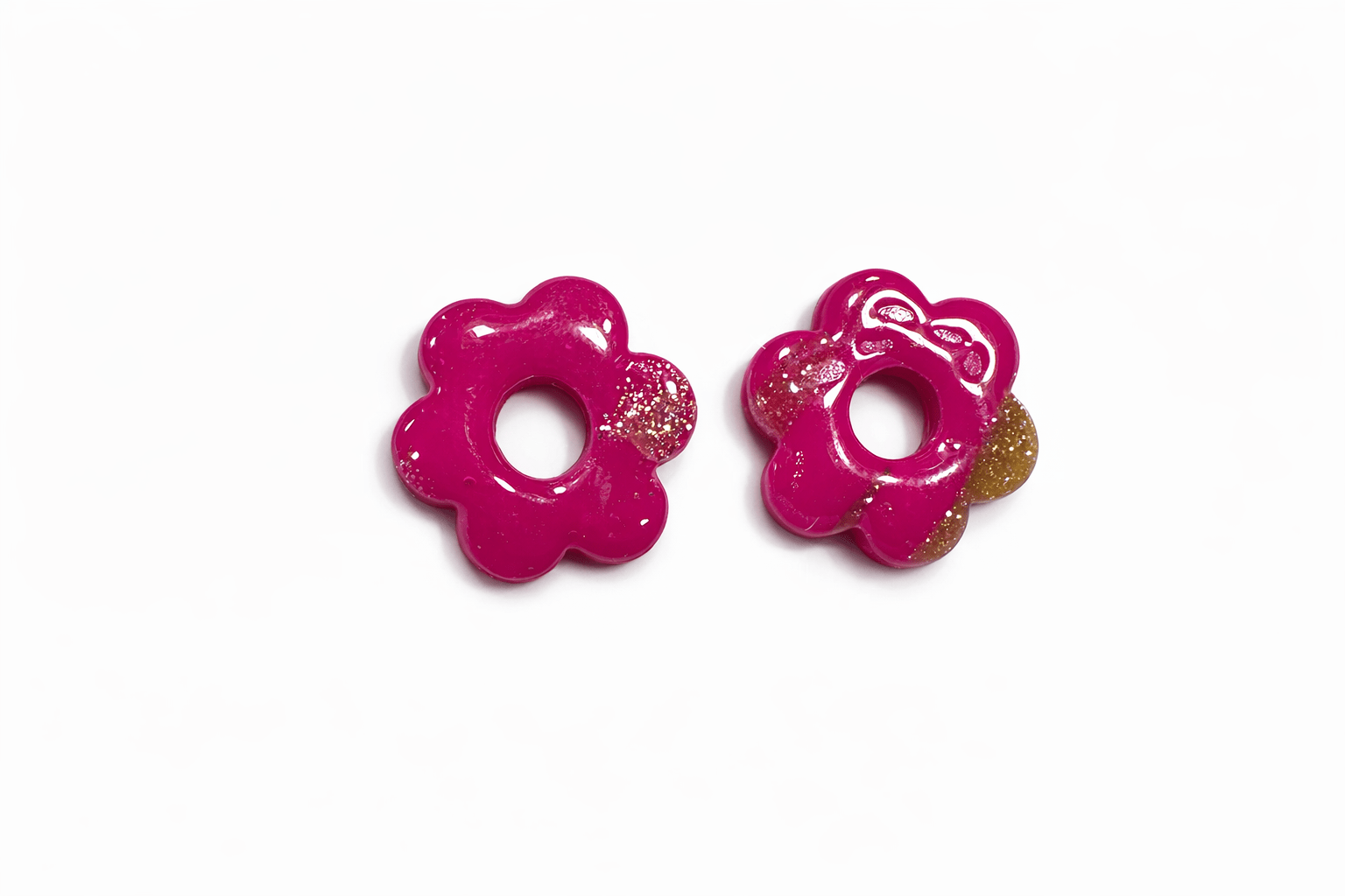 Pampilles Fleur Enfant Interchangeables Argile Polymère Boucles d'Oreilles Modulables Fait Main France - Bijoux Joséphine