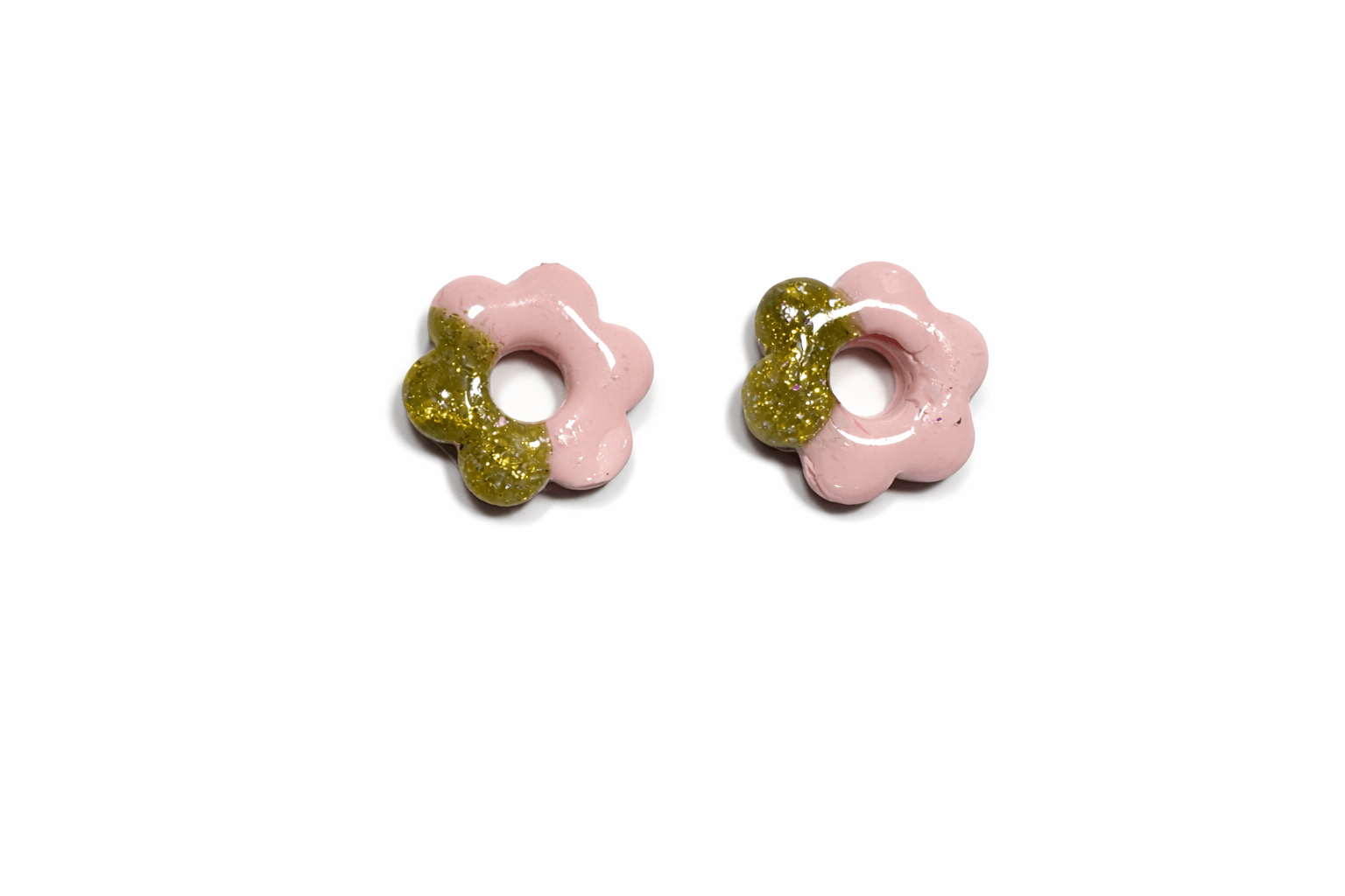 Pampilles Fleur Enfant Interchangeables Argile Polymère Boucles d'Oreilles Modulables Fait Main France - Bijoux Joséphine
