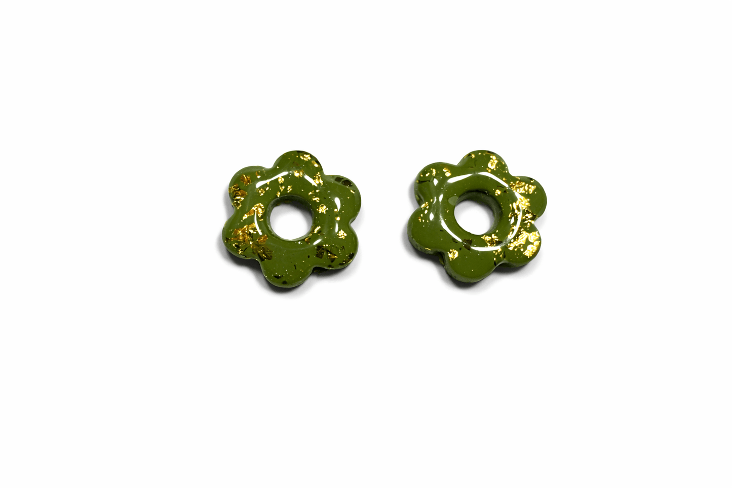 Pampilles Fleur Enfant Interchangeables Argile Polymère Boucles d'Oreilles Modulables Fait Main France - Bijoux Joséphine