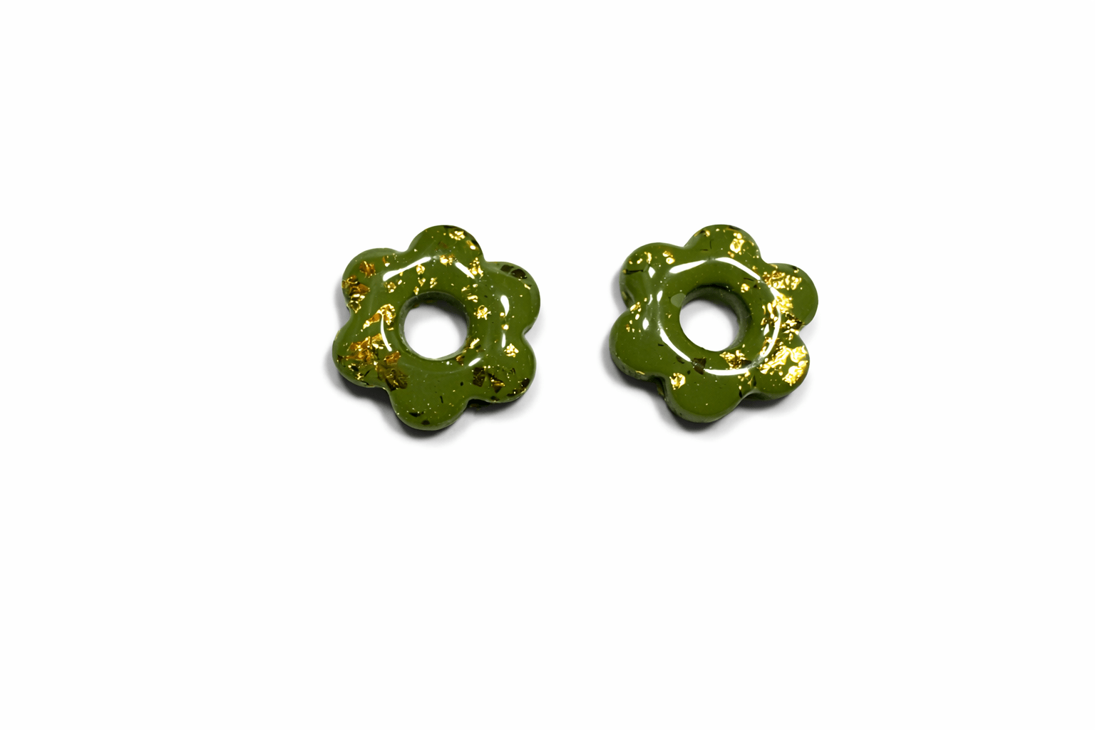 Pampilles Fleur Enfant Interchangeables Argile Polymère Boucles d'Oreilles Modulables Fait Main France - Bijoux Joséphine