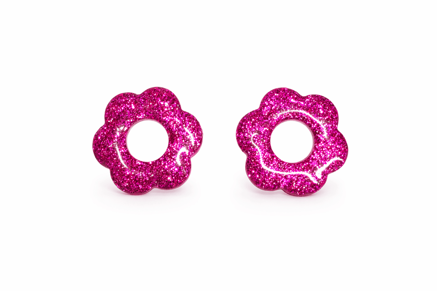 Pampilles Fleur Iconique Interchangeables Argile Polymère Boucles d'Oreilles Modulables Fait Main France - Bijoux Joséphine