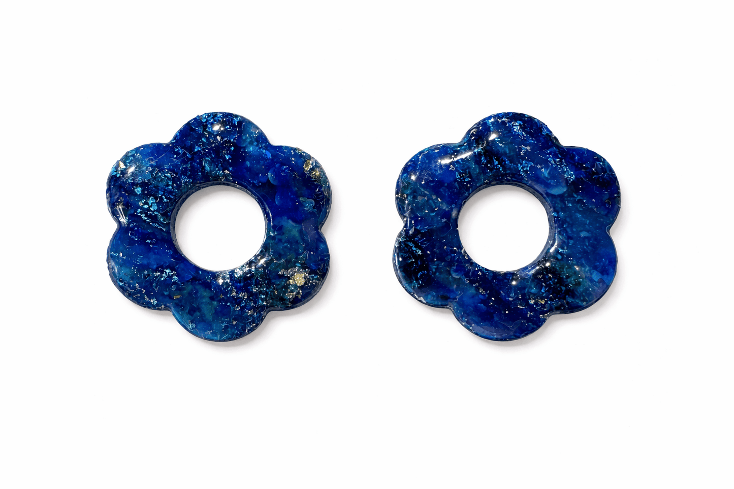 Pampilles Fleur Iconique Interchangeables Argile Polymère Boucles d'Oreilles Modulables Fait Main France - Bijoux Joséphine