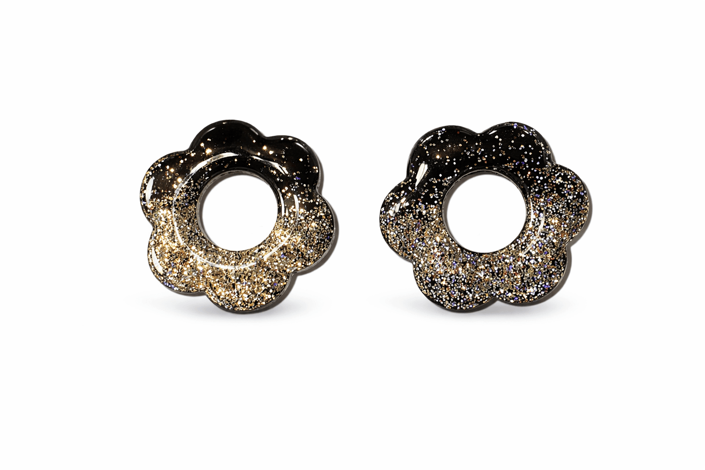 Pampilles Fleur Iconique Interchangeables Argile Polymère Boucles d'Oreilles Modulables Fait Main France - Bijoux Joséphine